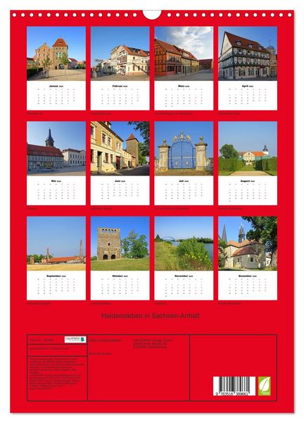 Produktbild: Haldensleben in Sachsen-Anhalt (Wandkalender 2026 DIN A3 hoch), CALVENDO Monatskalender