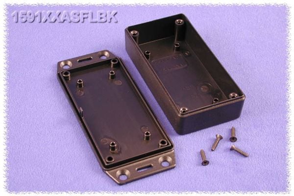 Produktbild: Hammond Electronics 1591XXASFLBK Universal-Geh&auml;use 100 x 51 x 26 ABS Schwarz 1St.