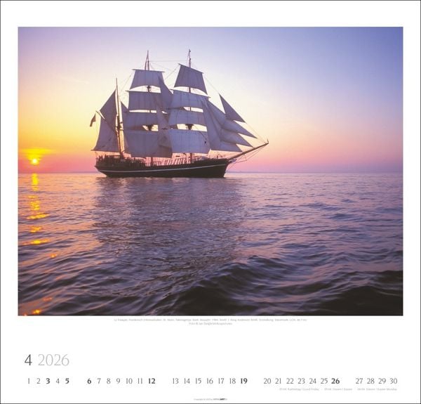 Produktbild: Tall Ships Kalender 2026