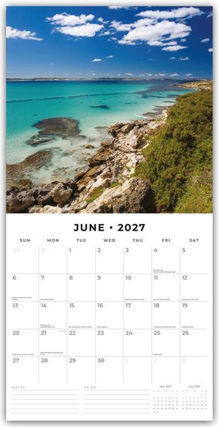 Produktbild: Coastlines of Australia &ndash; Australische K&uuml;ste 2027 &ndash; 16-Monatskalender