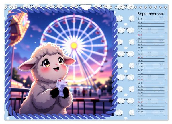 Produktbild: L&auml;mmchen Lillys erste Momente (Wandkalender 2026 DIN A4 quer), CALVENDO Monatskalender