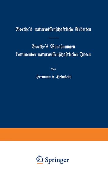 Produktbild: Goethe's naturwissenschaftliche Arbeiten