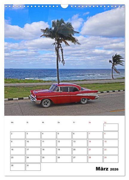 Produktbild: KARIBIK Oldtimer auf Kuba (Wandkalender 2026 DIN A3 hoch), CALVENDO Monatskalender