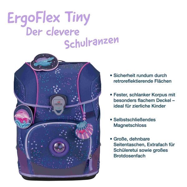 Produktbild: DerDieDas Schulranzen Set ErgoFlex Tiny, Schulranzen Set, 5tlg, Deep Ocean