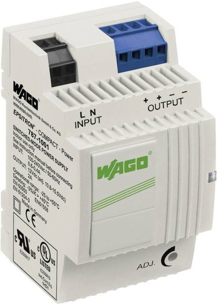 WAGO EPSITRON® COMPACT POWER 787-1001 Hutschienen-Netzteil (DIN-Rail) 12 V/DC 2 A 24 W Anzahl Ausgänge:2 x Inhalt 1 St.