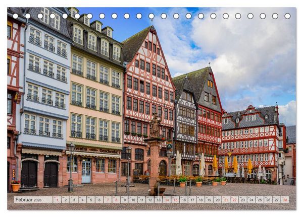 Produktbild: Frankfurt am Main Impressionen (Tischkalender 2026 DIN A5 quer), CALVENDO Monatskalender