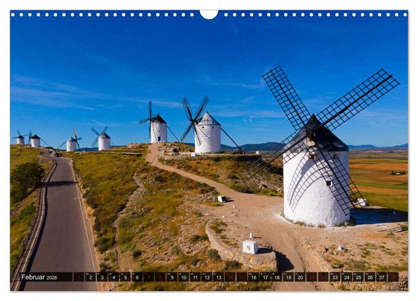Produktbild: Windm&uuml;hlen in La Mancha (Wandkalender 2026 DIN A3 quer), CALVENDO Monatskalender