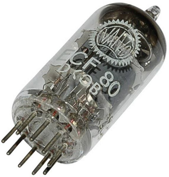 Produktbild: BTB Vertrieb ECF 80 = 6 BL 8 Elektronenr&ouml;hre Triode-Pentode 100 V, 170 V 14 mA, 10 mA Polzahl: 9 Sockel: Noval Inhalt 1 St.