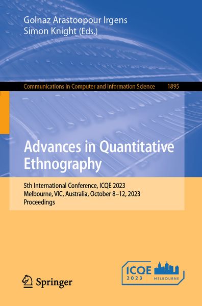 Produktbild: Advances in Quantitative Ethnography