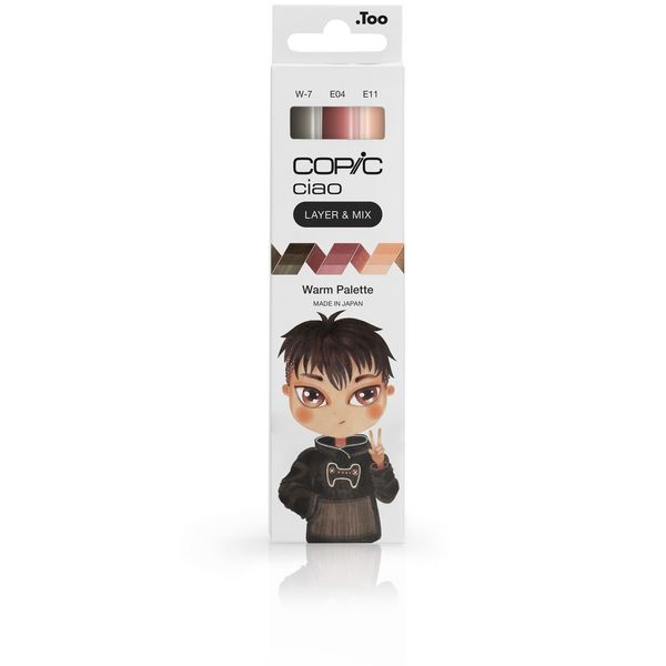 Produktbild: Copic Marker Set Ciao LAYER&MIX Warm Palette 3 St&uuml;ck Faltschachtel