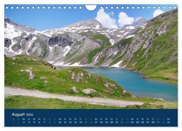 Produktbild: Bergwelt Hohe Tauern - Wandergenuss in alpiner Landschaft (Wandkalender 2026 DIN A4 quer), CALVENDO Monatskalender
