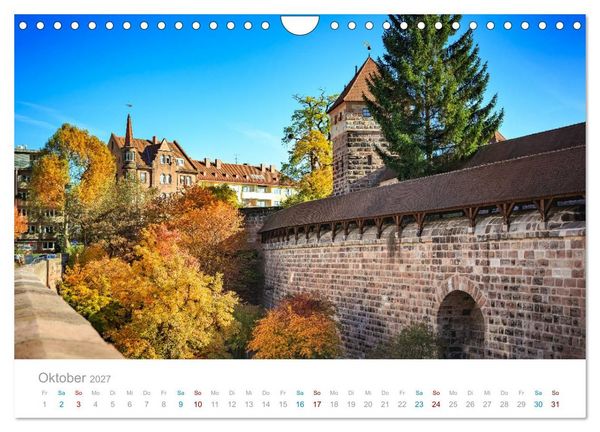 Produktbild: N&uuml;rnberg - Stadt der Br&uuml;cken und Geschichte (Wandkalender 2027 DIN A4 quer), CALVENDO Monatskalender