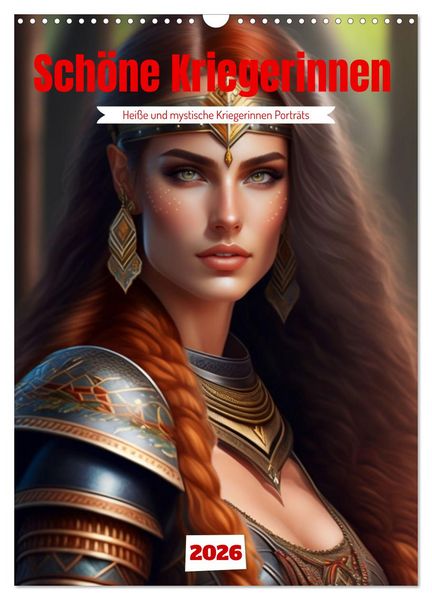 Schöne Kriegerinnen (Wandkalender 2026 DIN A3 hoch), CALVENDO Monatskalender
