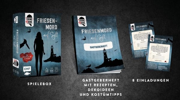 Produktbild: Crime & Dine &ndash; Das Krimi-Dinner-Set: Friesenmord auf Sylt