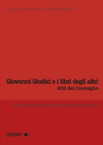 Produktbild: Giovanni Giudici e i libri degli altri