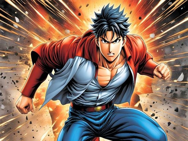 Produktbild: CALVENDO Puzzle Manga Superheld Riku Arashino - Der Sturmwanderer | 1000 Teile Lege-Gr&ouml;&szlig;e 64x48cm Foto-Puzzle f&uuml;r gl&uuml;ckliche Stunden