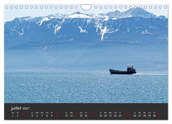 Produktbild: Au fil de l'eau... LAC LEMAN (Calendrier mural 2027 DIN A4 vertical), CALVENDO calendrier mensuel