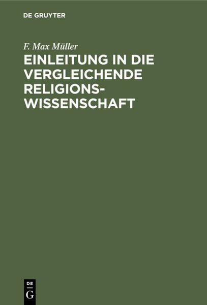 Produktbild: Einleitung in die vergleichende Religionswissenschaft