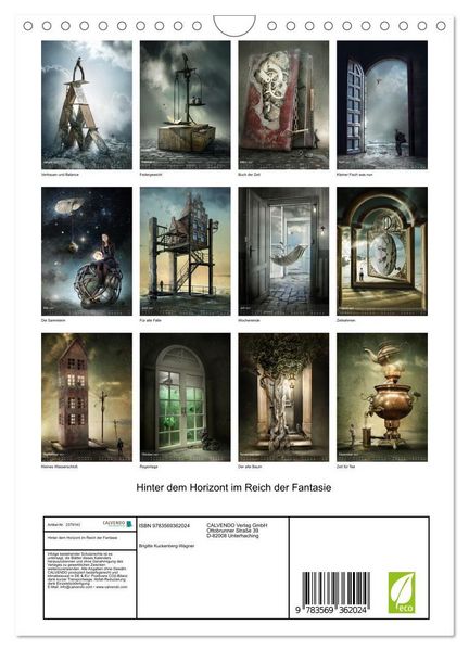 Produktbild: Hinter dem Horizont im Reich der Fantasie (Wandkalender 2027 DIN A4 hoch), CALVENDO Monatskalender