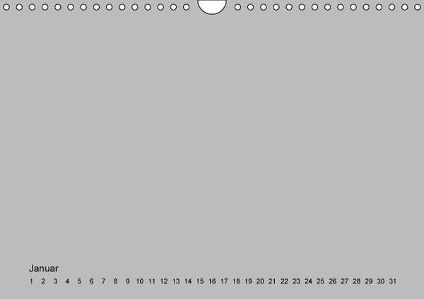 Produktbild: Geburtstags - Bastelkalender - Grau (Wandkalender immerw&auml;hrend DIN A4 quer)