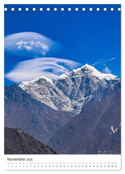 Produktbild: Nepal- K&ouml;nigreich der G&ouml;tter (Tischkalender 2026 DIN A5 hoch), CALVENDO Monatskalender