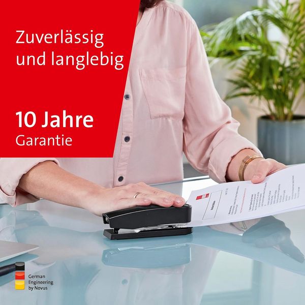 Produktbild: Heftger&auml;t B 2, bis 25 Blatt schwarz, Oberlademechanik