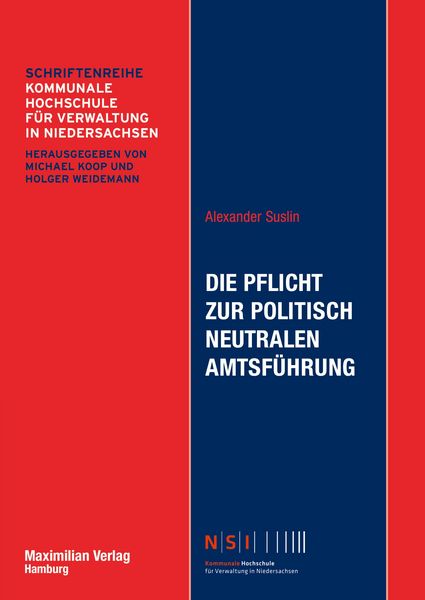 Produktbild: Suslin, A: Pflicht zur politisch neutralen Amtsf&uuml;hrung