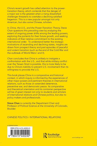 Produktbild: China, the US and the Power-Transition Theory