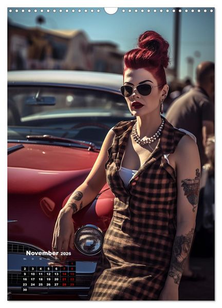Produktbild: Rockabilly (Wandkalender 2026 DIN A3 hoch), CALVENDO Monatskalender