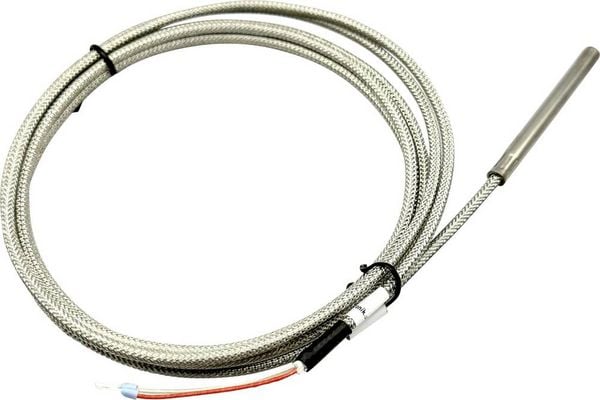 Produktbild: Enda Temperatursensor K1-PT100-6x60-2M F&uuml;hler-Typ Pt100 Messbereich Temperatur-50 bis 400 &deg;C Kabell&auml;nge (Details) 2 m F&uuml;hlerbreite 6 mm