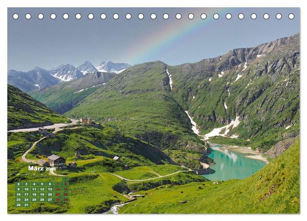 Produktbild: Gro&szlig;glockner wundersch&ouml;ne Berg- und Tierwelt (Tischkalender 2026 DIN A5 quer), CALVENDO Monatskalender