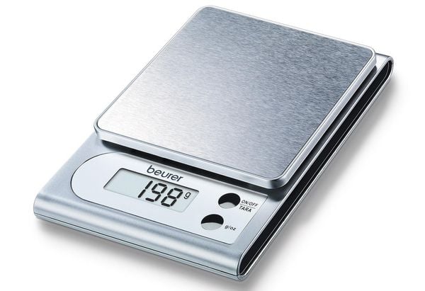 Produktbild: Beurer KS22 K&uuml;chenwaage digital W&auml;gebereich (max.)=3kg Silber 170 x 115 x 27