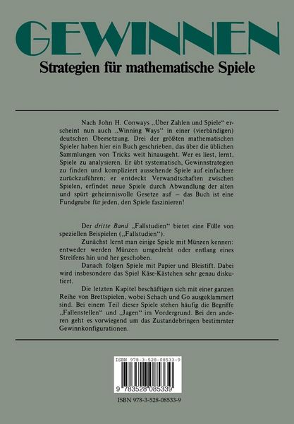 Produktbild: Gewinnen Strategien f&uuml;r mathematische Spiele