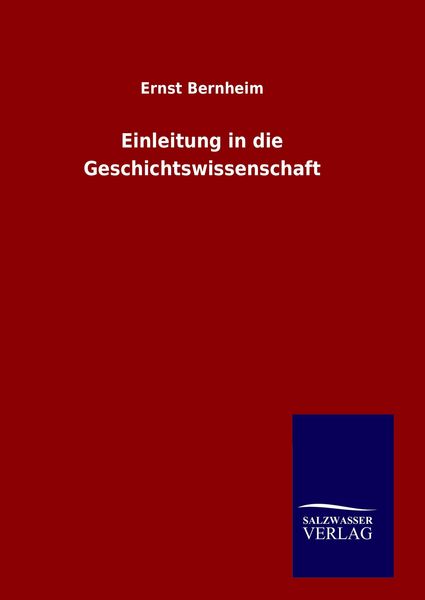 Produktbild: Einleitung in die Geschichtswissenschaft