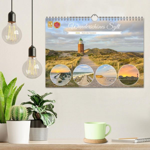Produktbild: Wundersch&ouml;nes Sylt - Perle der Nordsee (Wandkalender 2026 DIN A4 quer), CALVENDO Monatskalender