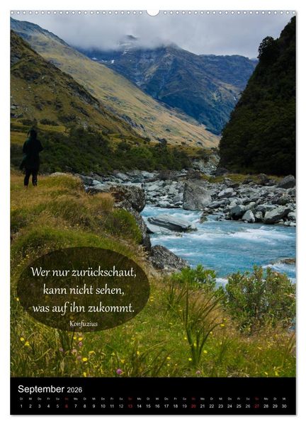 Produktbild: Neuseeland - Ein Land steht Kopf (Wandkalender 2026 DIN A2 hoch), CALVENDO Monatskalender