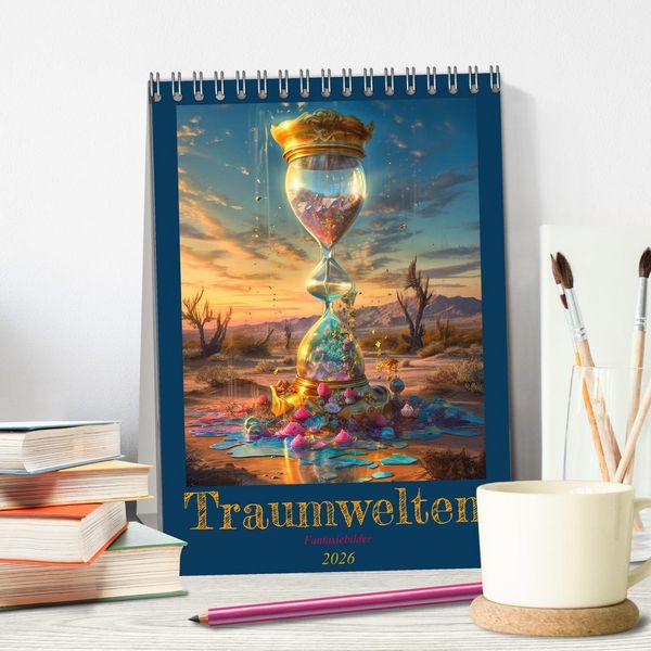 Produktbild: Traumwelten (Tischkalender 2026 DIN A5 hoch), CALVENDO Monatskalender