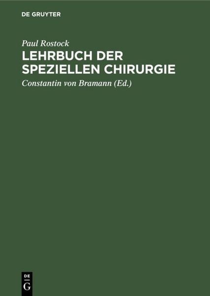Produktbild: Lehrbuch der speziellen Chirurgie