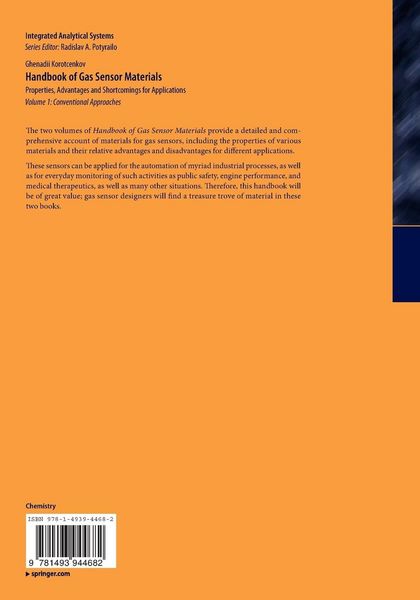 Produktbild: Handbook of Gas Sensor Materials