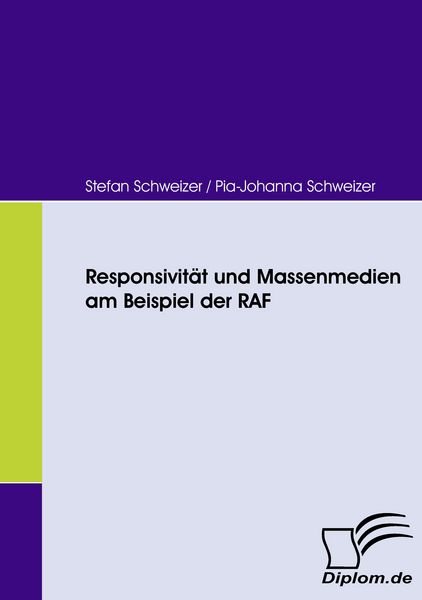 Produktbild: Responsivit&auml;t und Massenmedien am Beispiel der RAF