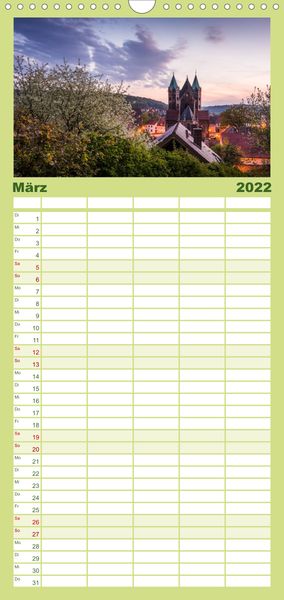 Produktbild: Familienplaner Sachsen-Anhalt - Meine vielf&auml;ltige Heimat (Wandkalender 2022 , 21 cm x 45 cm, hoch)
