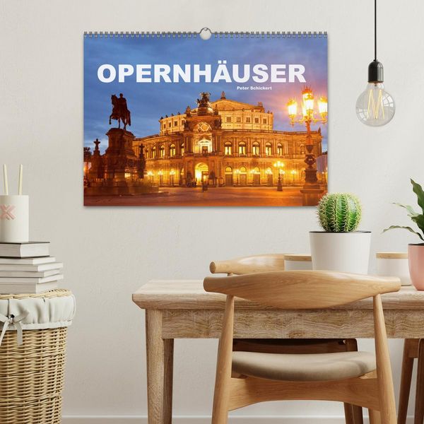 Produktbild: Opernh&auml;user (Wandkalender 2026 DIN A3 quer), CALVENDO Monatskalender