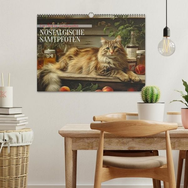 Produktbild: Nostalgische Samtpfoten (Wandkalender 2026 DIN A3 quer), CALVENDO Monatskalender
