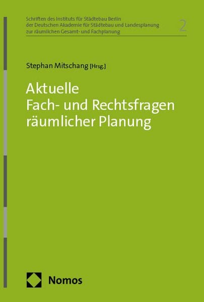 Produktbild: Aktuelle Fach- und Rechtsfragen r&auml;umlicher Planung