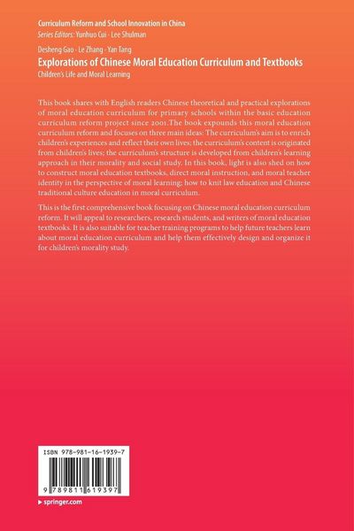 Produktbild: Explorations of Chinese Moral Education Curriculum and Textbooks