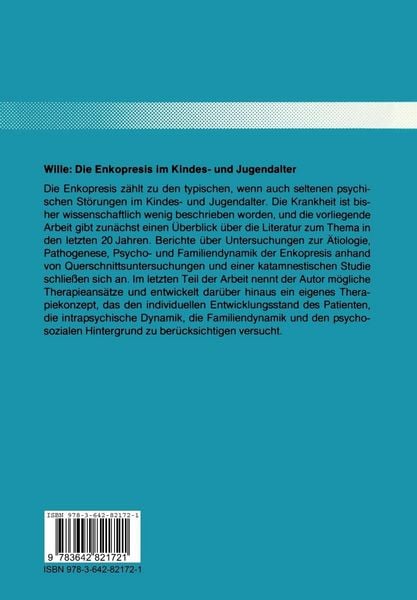 Produktbild: Die Enkopresis im Kindes- und Jugendalter