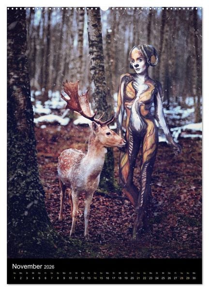 Produktbild: Bodypainting Adventures - Farbe auf nackter Haut (hochwertiger Premium Wandkalender 2026 DIN A2 hoch), Kunstdruck in Hochglanz