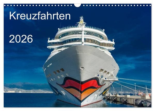 Produktbild: Kreuzfahrten 2026 (Wandkalender 2026 DIN A3 quer), CALVENDO Monatskalender