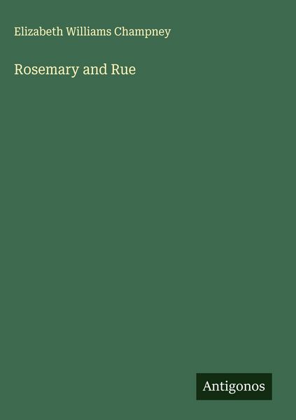 Produktbild: Rosemary and Rue