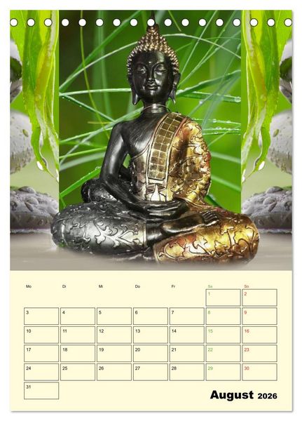 Produktbild: Buddhismus (Tischkalender 2026 DIN A5 hoch), CALVENDO Monatskalender
